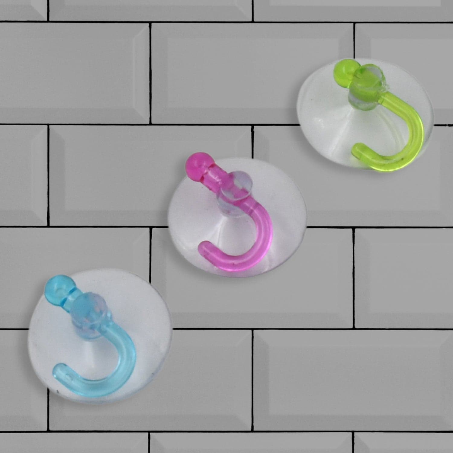 Transparent Rubber Vacuum Sucker Hooks Hanger Strong Suction Cup (12 Pc) thumbnail 3