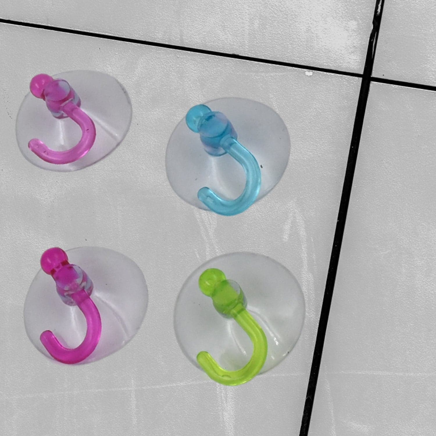 Transparent Rubber Vacuum Sucker Hooks Hanger Strong Suction Cup (12 Pc) thumbnail 6