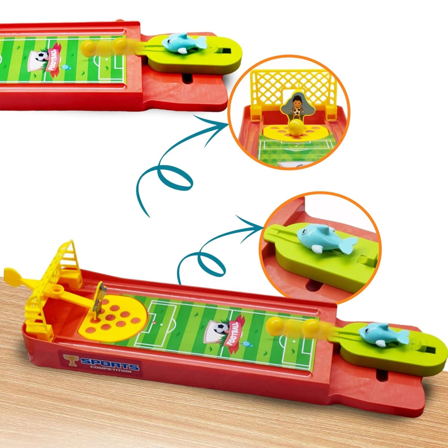 Mini Table Top Finger Football Game For Kids-Desktop Game For Kids & Adults thumbnail 7