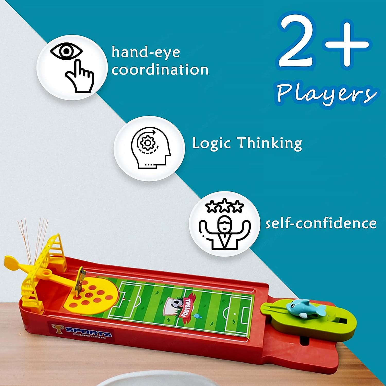 Mini Table Top Finger Football Game For Kids-Desktop Game For Kids & Adults thumbnail 8