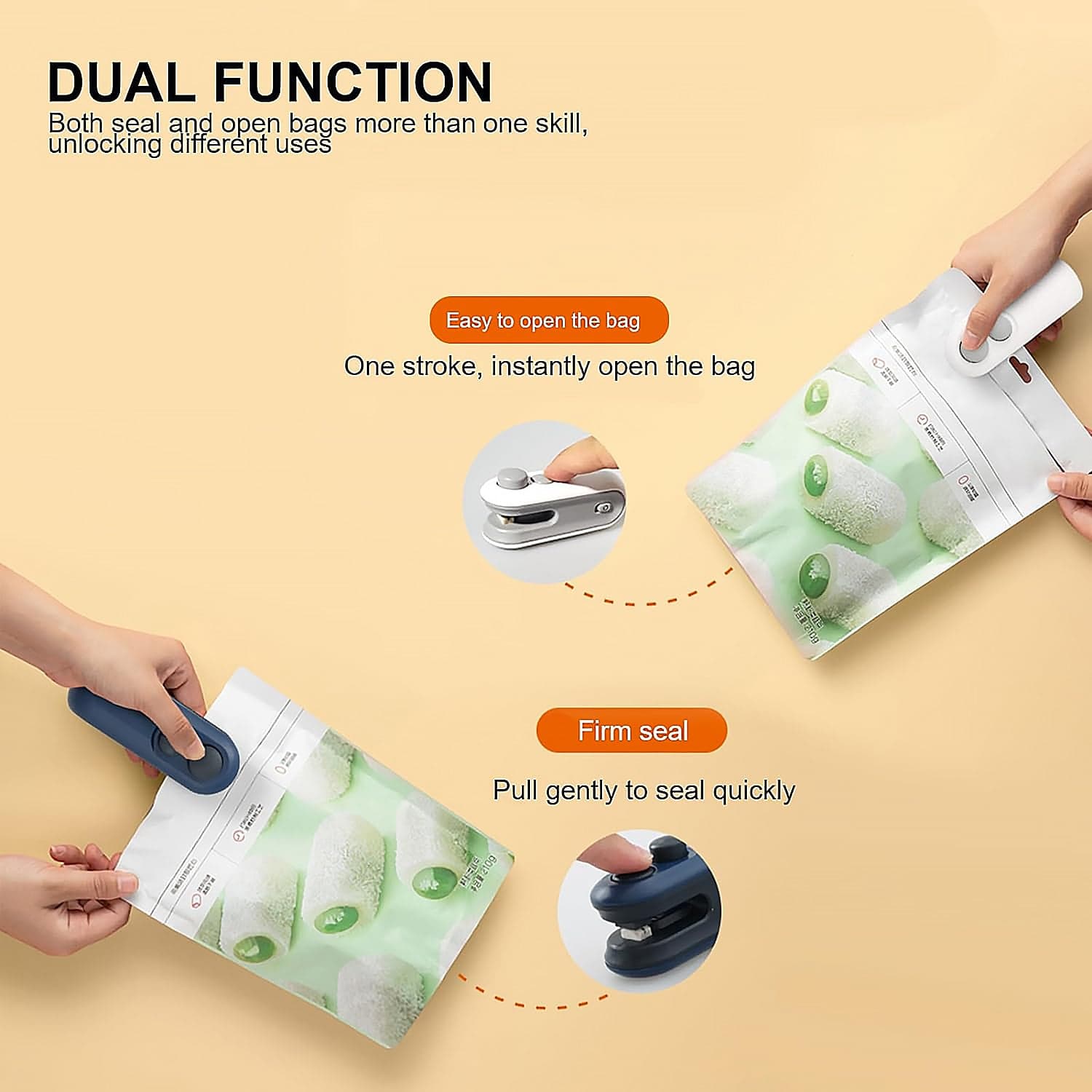 Mini Bag Sealer, 2 in 1 Seal & Cutter Heat Sealers thumbnail 7
