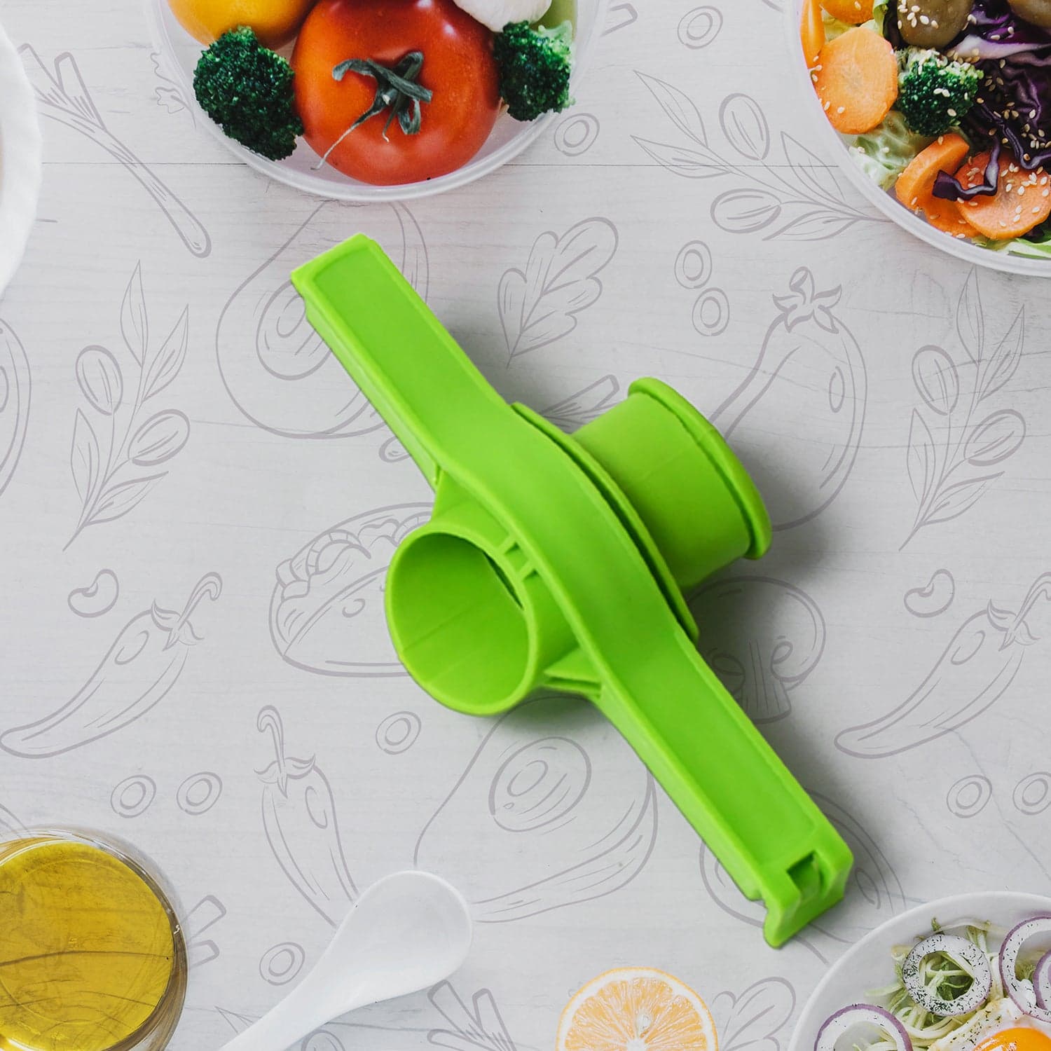 Food Storage Sealing Clip Solid Color Seal Pour Bag Clip Snack Bag Clip Food Bag Sealing Clip Sealing Clamp with Cap Kitchen Chip Bag Clips (1 Pc) thumbnail 3