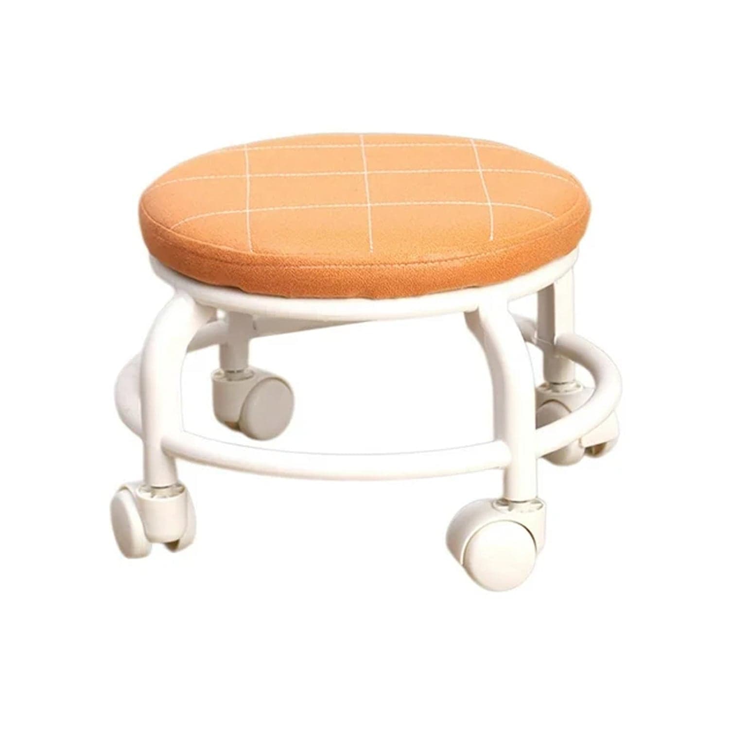 Roller Seat Stool Low Height Rolling Plastic Stool (1 Pc) thumbnail 4