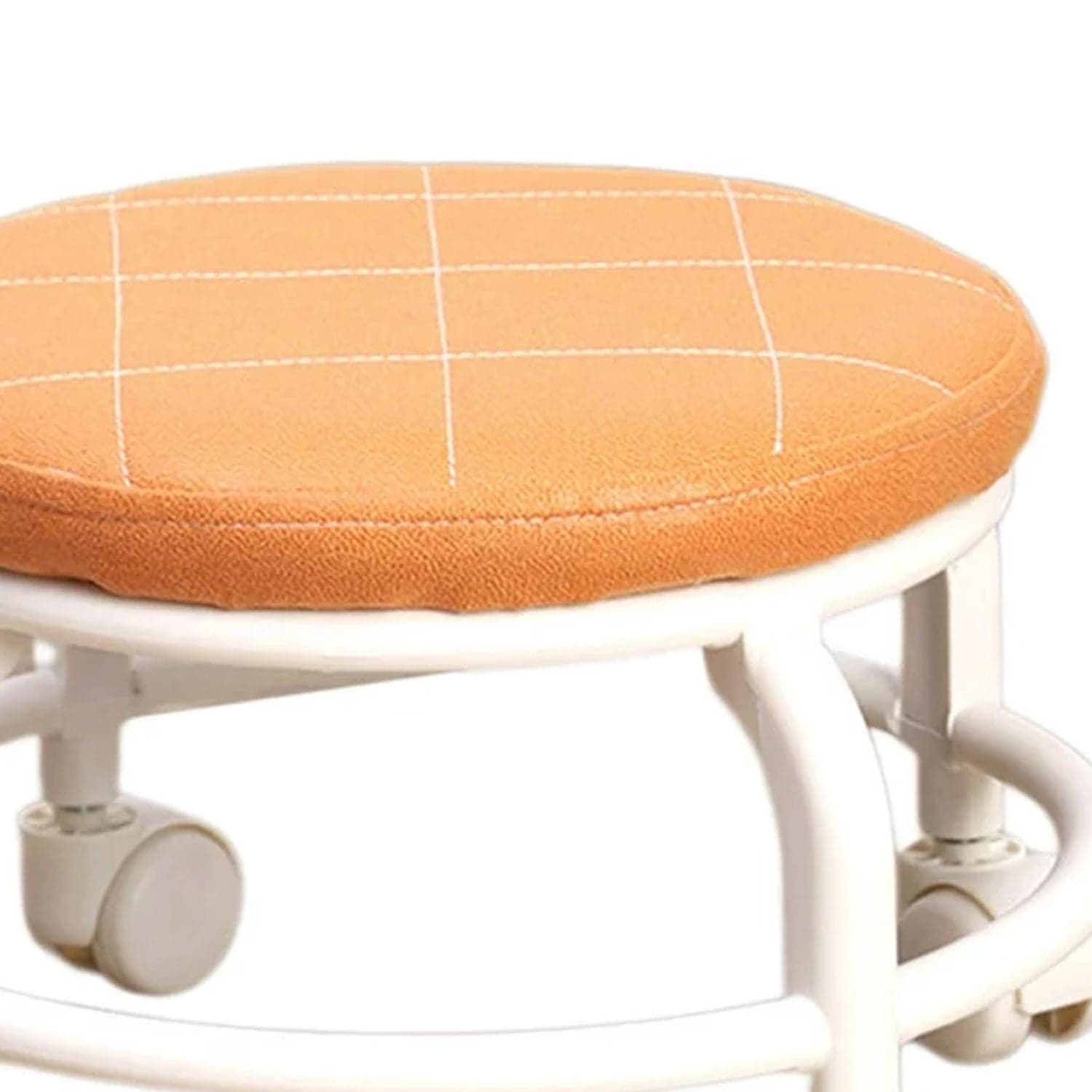 Roller Seat Stool Low Height Rolling Plastic Stool (1 Pc) thumbnail 6