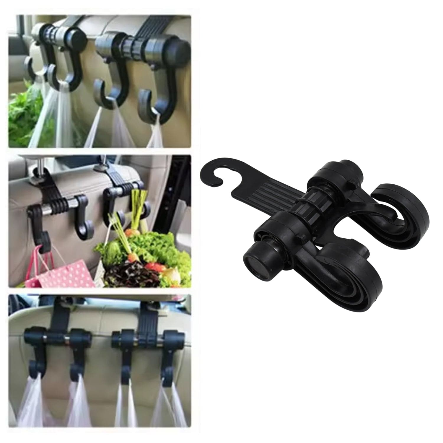Car Hooks Vehicle Back Seat Hidden Headrest Hanger (1 Pc) thumbnail 3