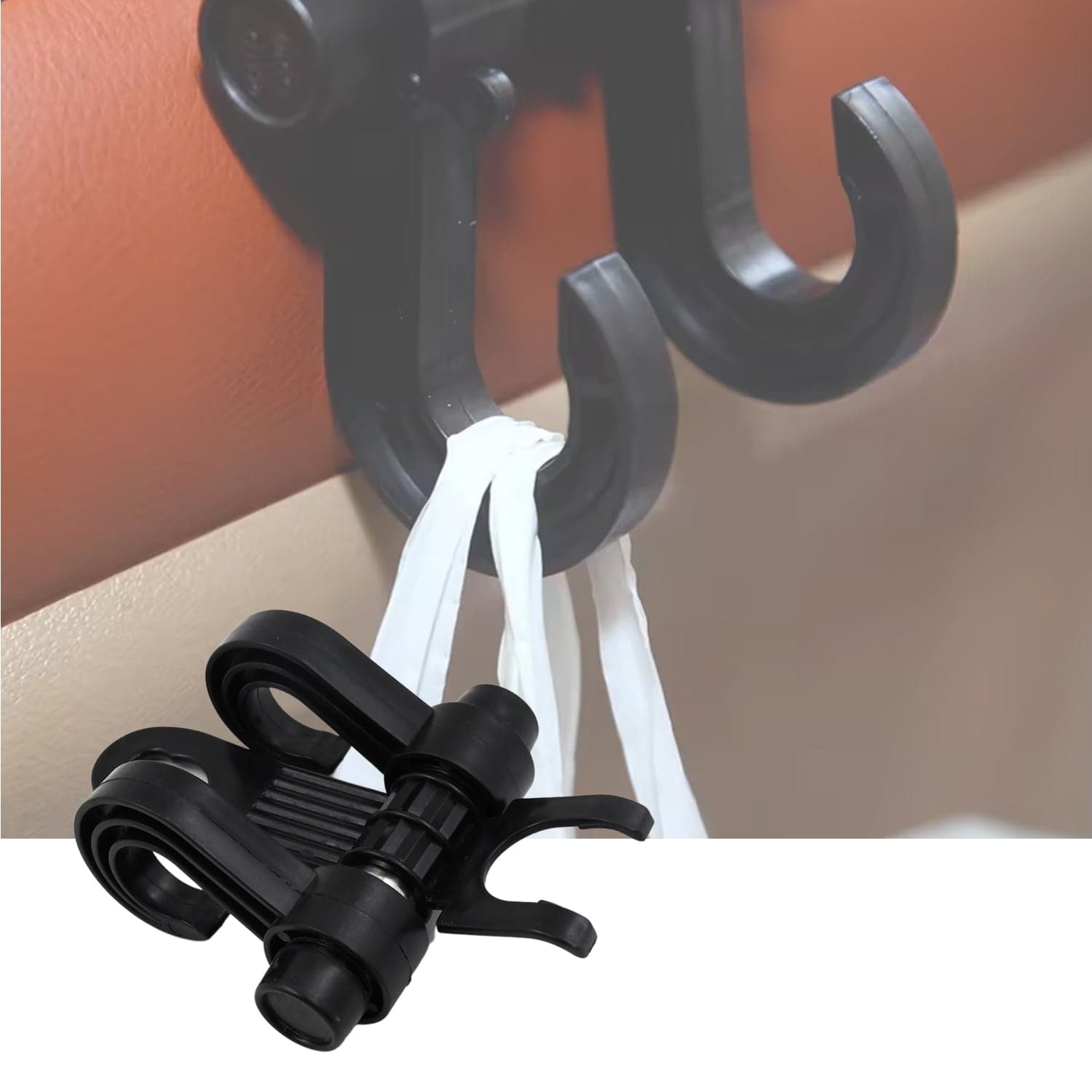 Car Hooks Vehicle Back Seat Hidden Headrest Hanger (1 Pc) thumbnail 6