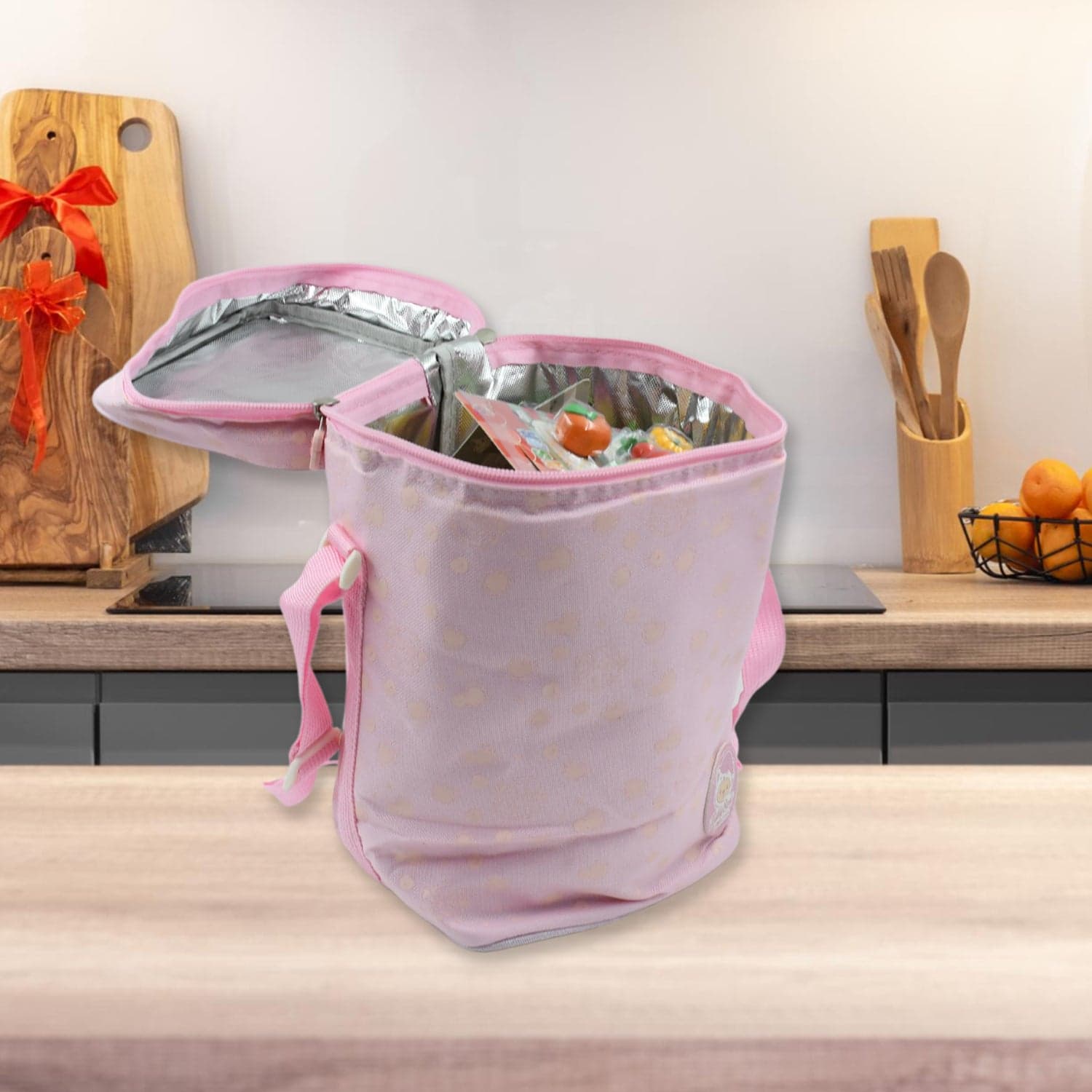 Cute Animal Zip Lunch Bag with Adjustable Strap of Reusable & Durable (1 Pc) thumbnail 6