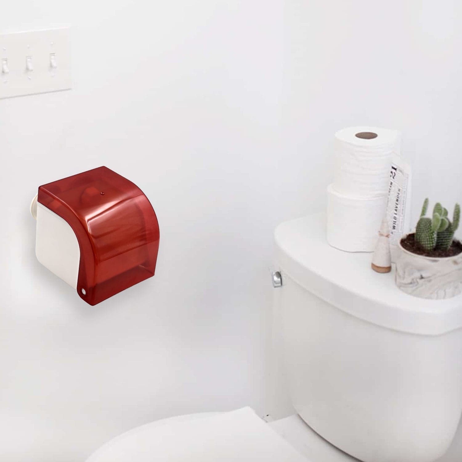 Wall-Mounted Tissue Holder of Essential Organizer for Tissues, Wipes & Accessories thumbnail 3