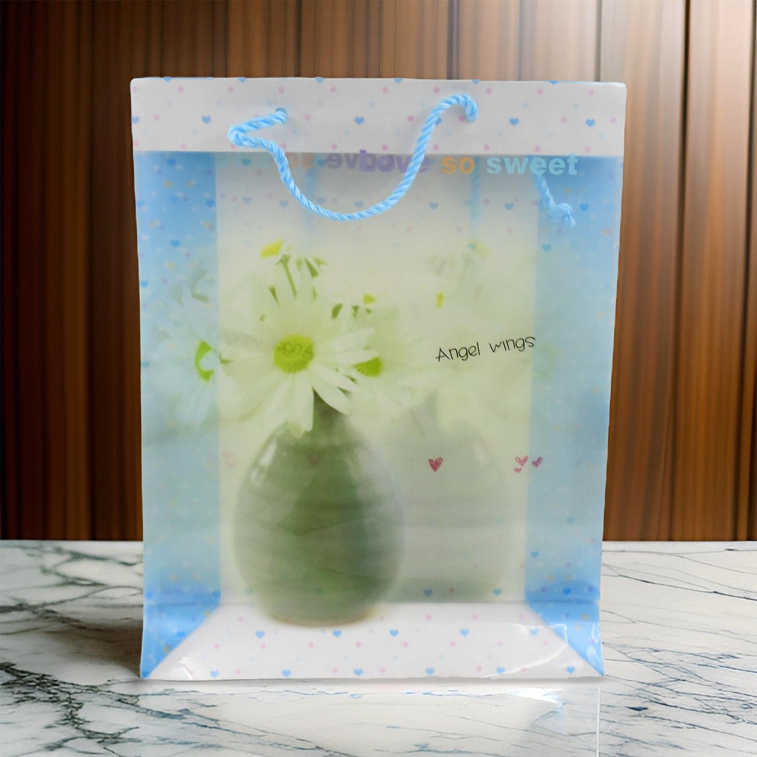 Plastic Transparent Bag With Handle (1 Pc / 34 x 26 Cm) thumbnail 3