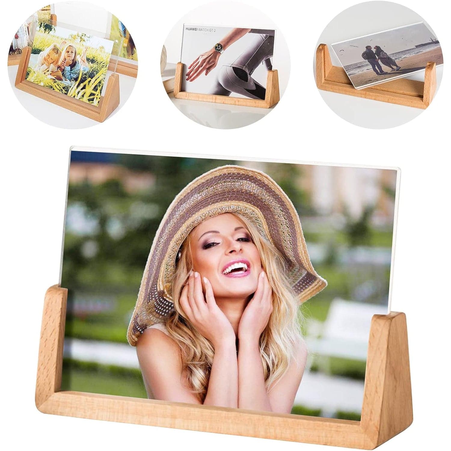  Wooden Picture Stand, Photo Frame Stand (1 Pc) thumbnail 1