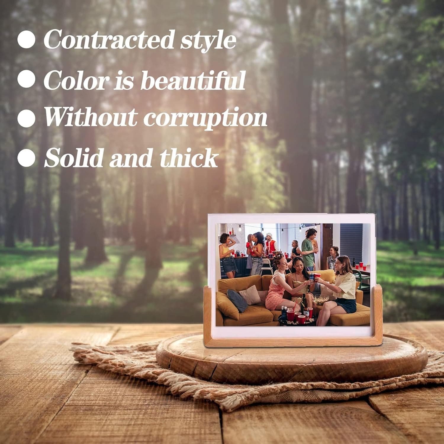  Wooden Picture Stand, Photo Frame Stand (1 Pc) thumbnail 3