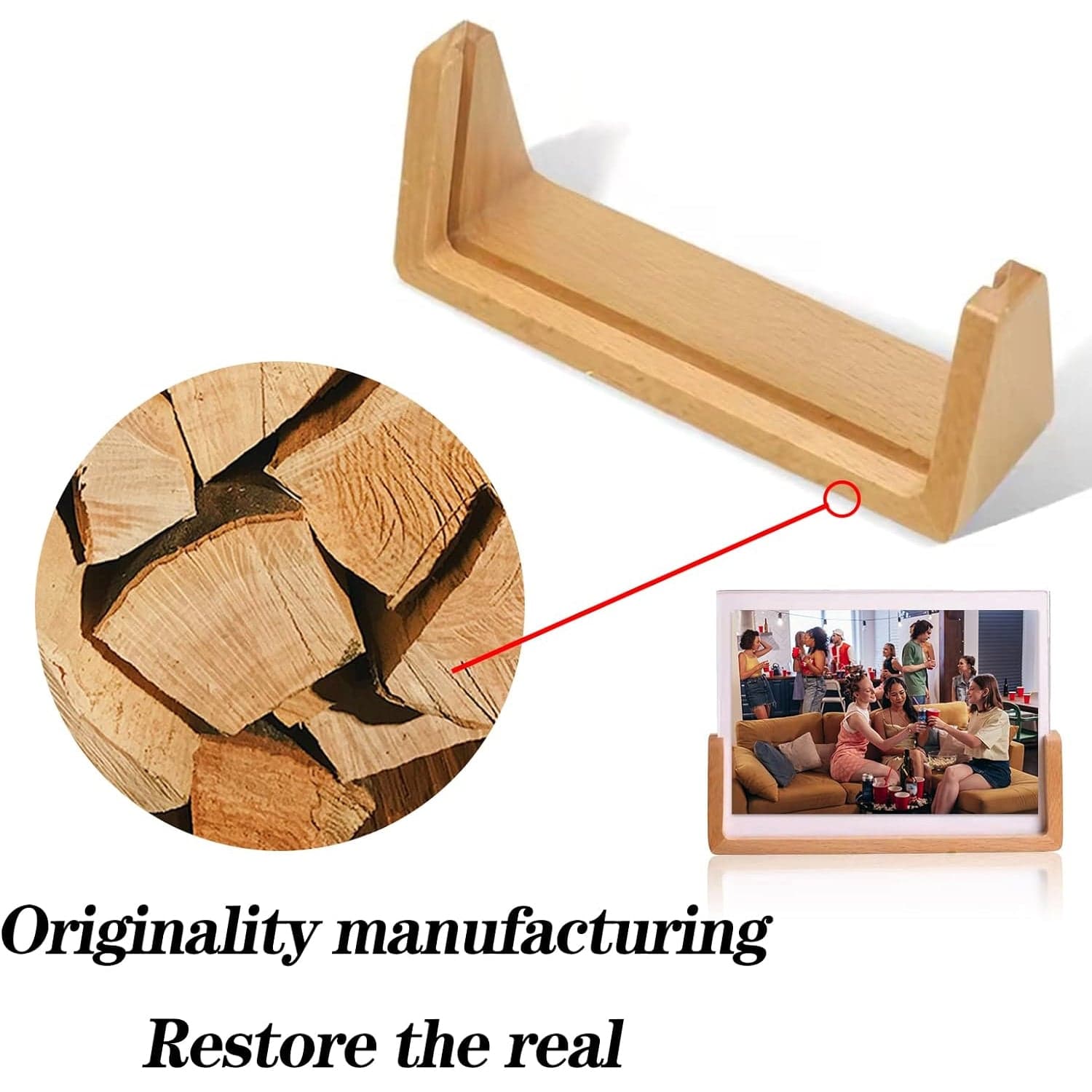  Wooden Picture Stand, Photo Frame Stand (1 Pc) thumbnail 5
