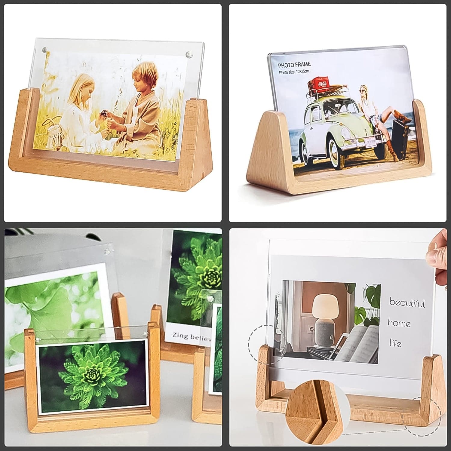  Wooden Picture Stand, Photo Frame Stand (1 Pc) thumbnail 6