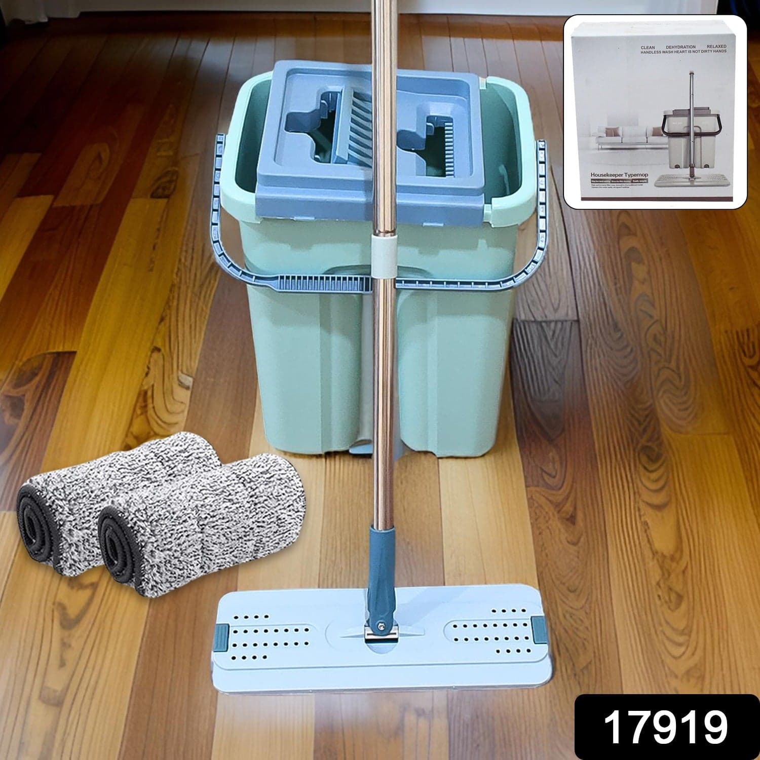 2-in-1 Flat mop and Bucket Set thumbnail 2