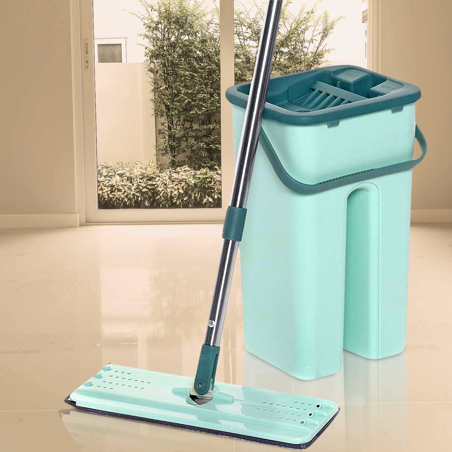 2-in-1 Flat mop and Bucket Set thumbnail 4