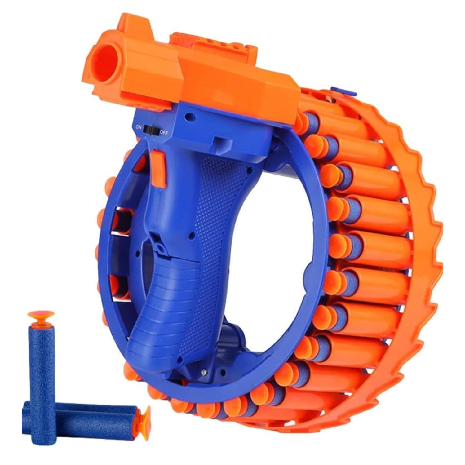 Amazing Toy Gun, Electric Gun For Children, 28 Soft Bullets For Youth Safety, Children'S Electric Hand Ring Wheel Soft Bullet Gun, Gift Toys thumbnail 5
