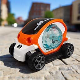 360° Rotating Stunt Car Toy Of Bump & Go With 4D Lights