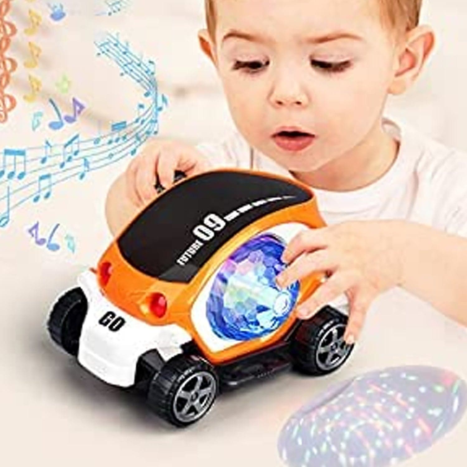 360° Rotating Stunt Car Toy Of Bump & Go With 4D Lights thumbnail 3