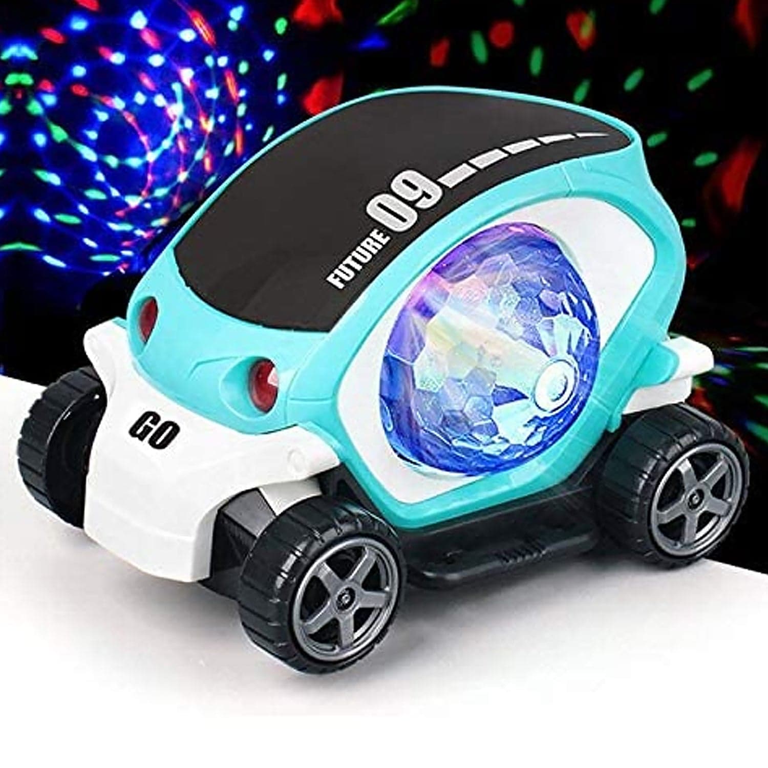 360° Rotating Stunt Car Toy Of Bump & Go With 4D Lights thumbnail 5