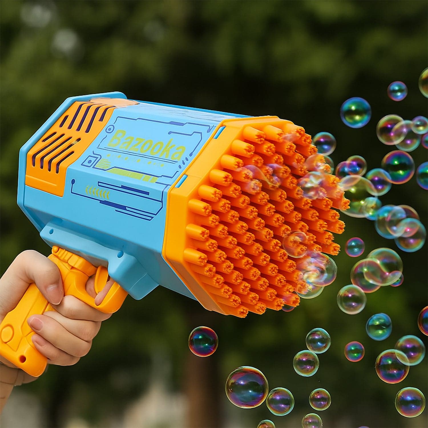 69 Holes Big Rechargeable Powerful Machine Bubble Gun Toys For Kids Adults thumbnail 1
