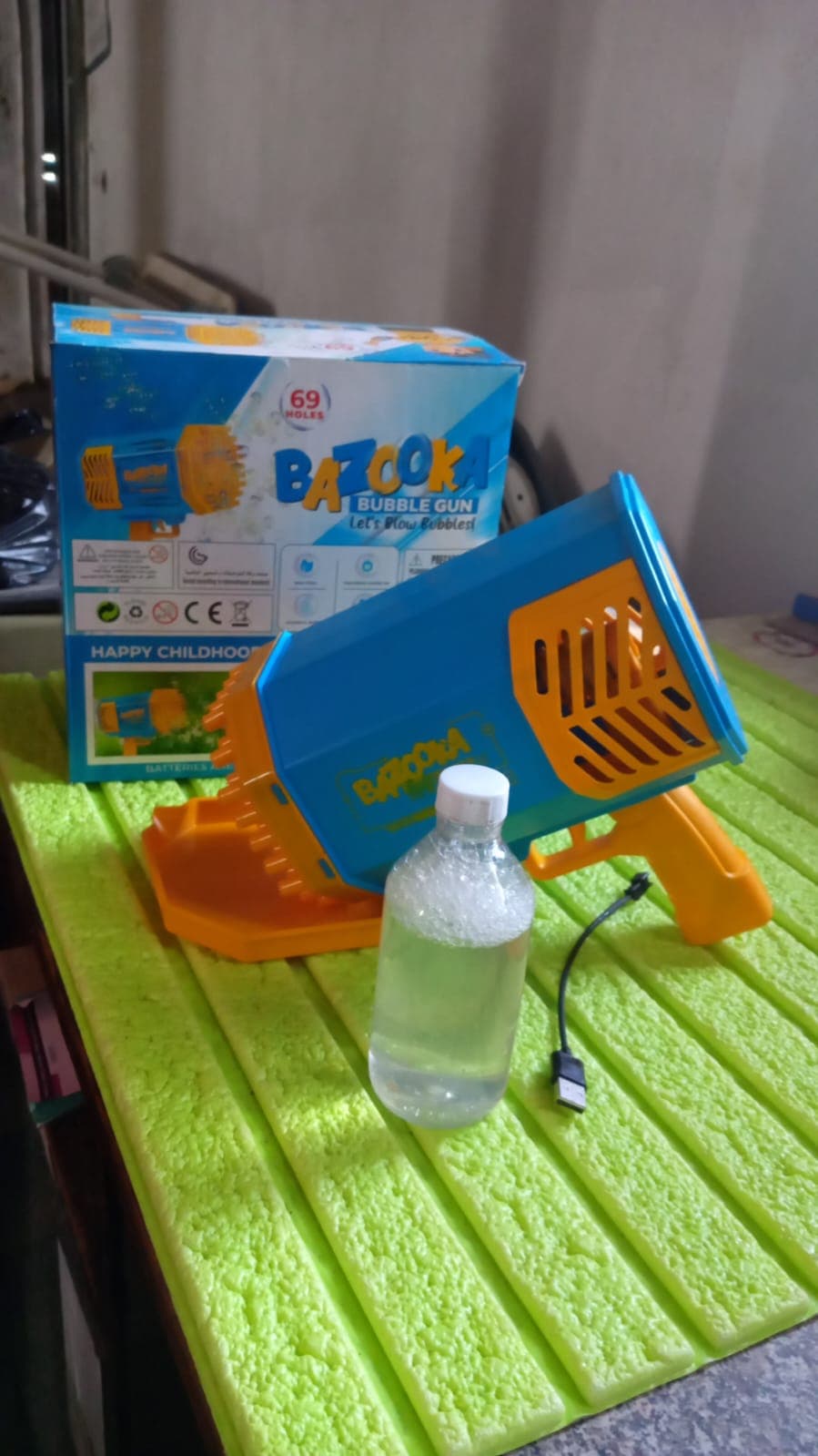 69 Holes Big Rechargeable Powerful Machine Bubble Gun Toys For Kids Adults thumbnail 10