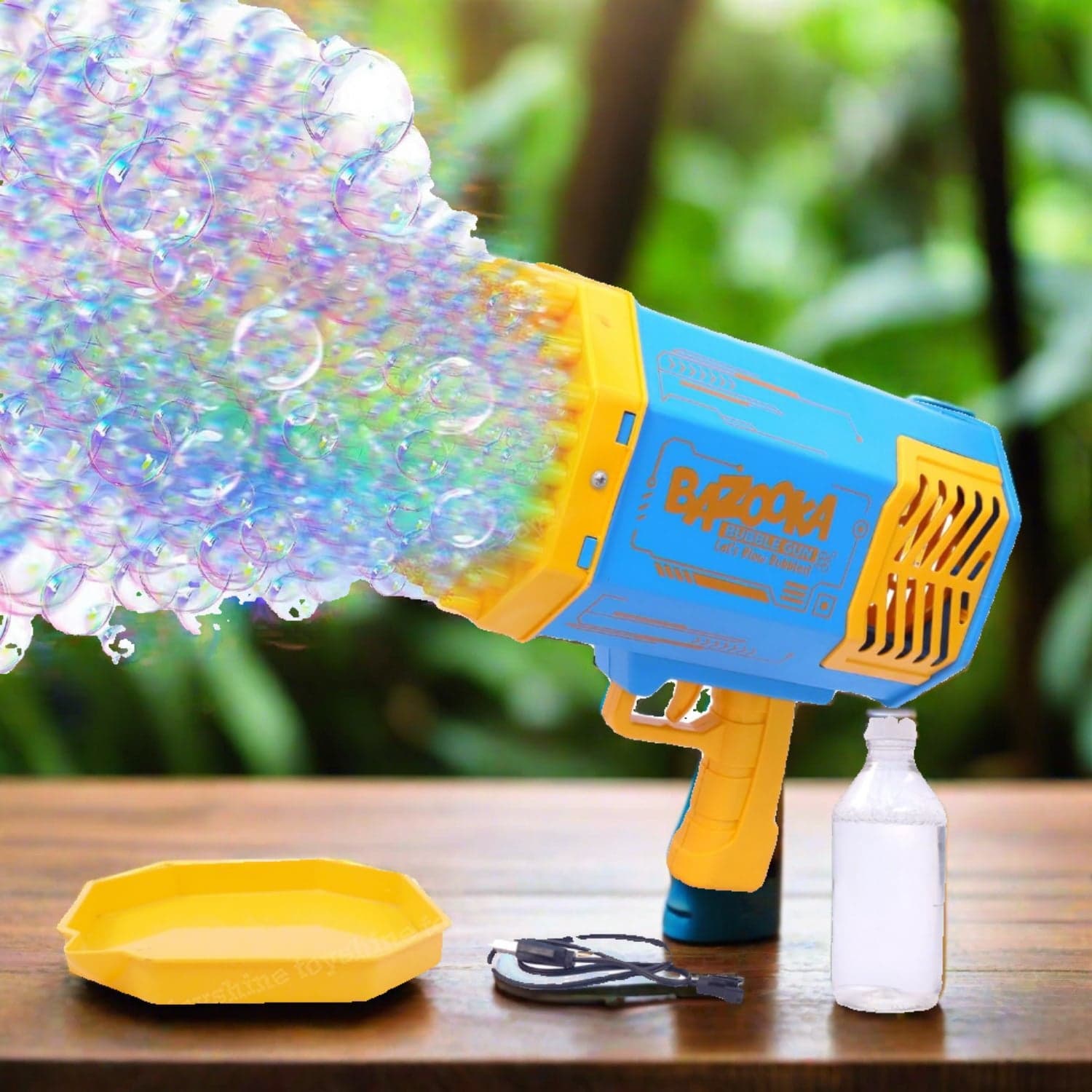 69 Holes Big Rechargeable Powerful Machine Bubble Gun Toys For Kids Adults thumbnail 3