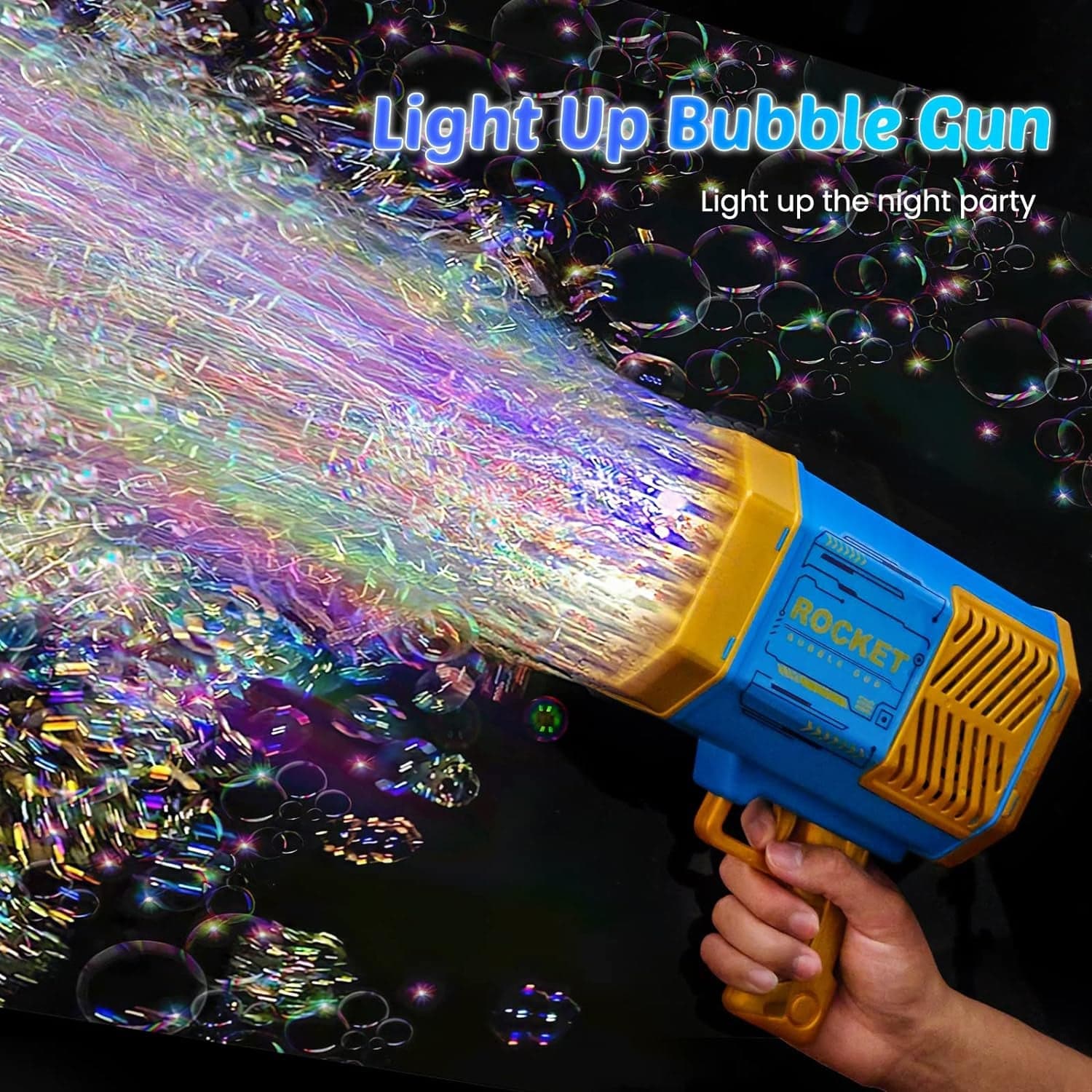 69 Holes Big Rechargeable Powerful Machine Bubble Gun Toys For Kids Adults thumbnail 8