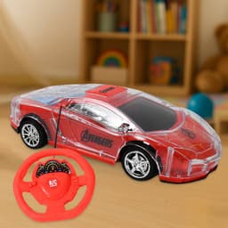 Plastic RC Racing Car of 2-Way Control with Handle Remote & Rechargeable Battery (Ideal Birthday Gift)