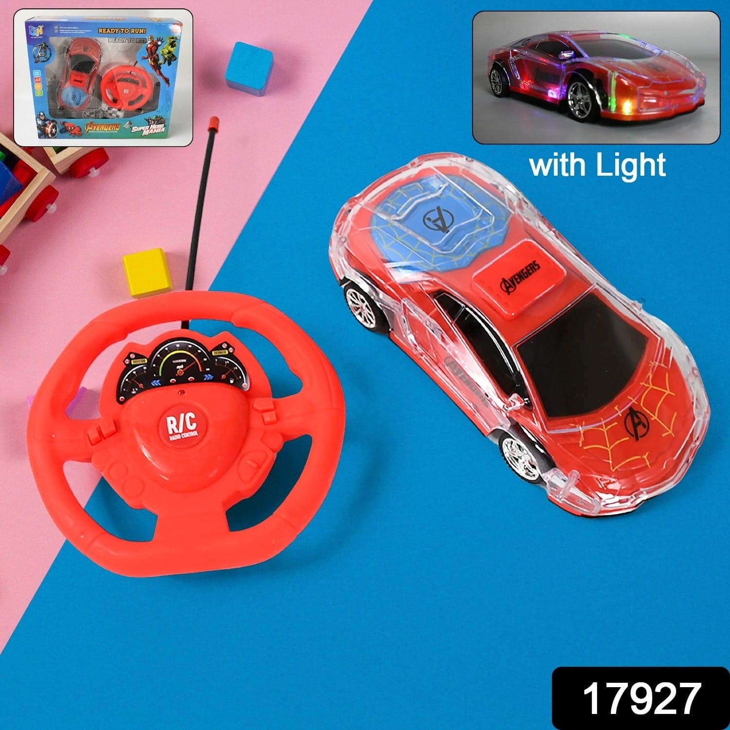 Plastic RC Racing Car of 2-Way Control with Handle Remote & Rechargeable Battery (Ideal Birthday Gift) thumbnail 2