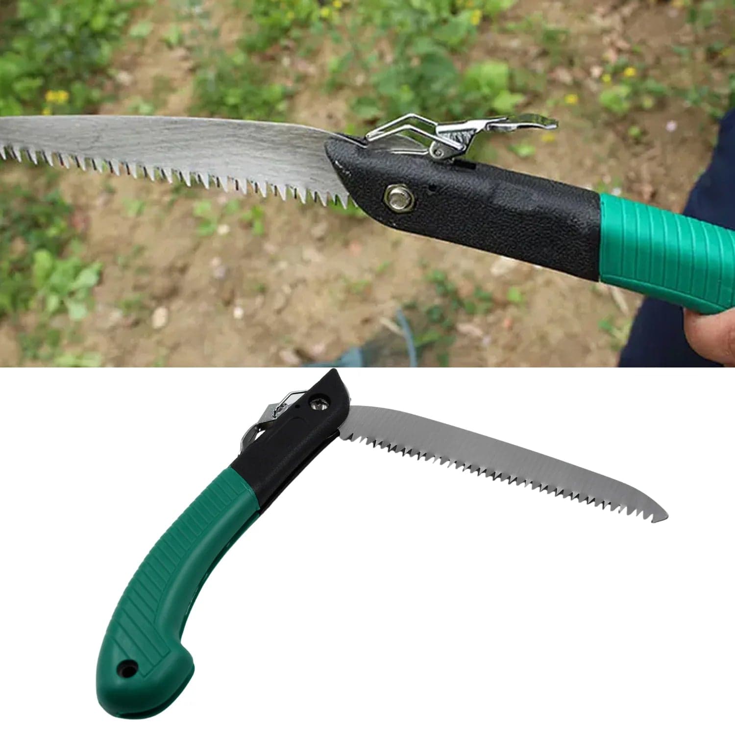 Folding Handsaw, Pruning Saws For Tree Trimming Camping, Gardening, Hunting. Cutting Wood, Pvc, Bone thumbnail 6