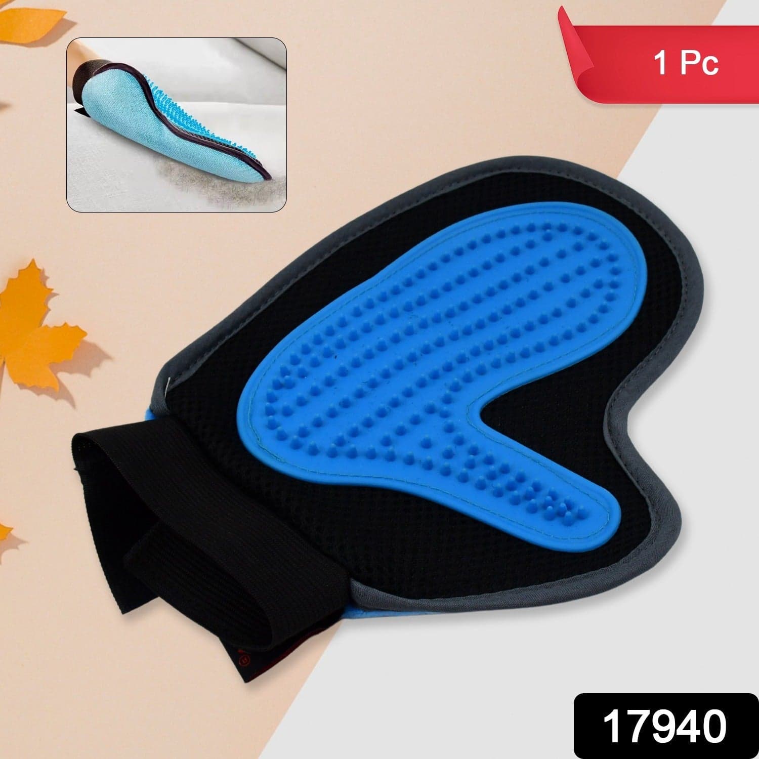 Pet Grooming Glove of Humanized Descending Brush (1 Pc) thumbnail 2