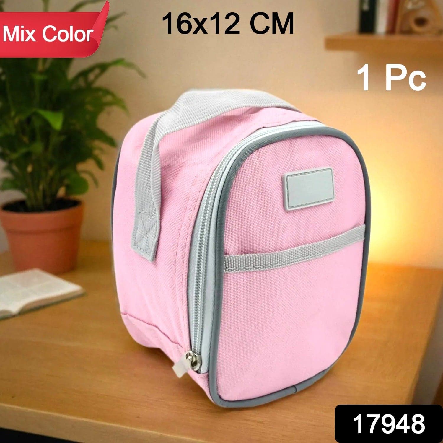 Mini Thermal Bag, insulated Lunch Bag (1 Pc / Mix Color) thumbnail 3