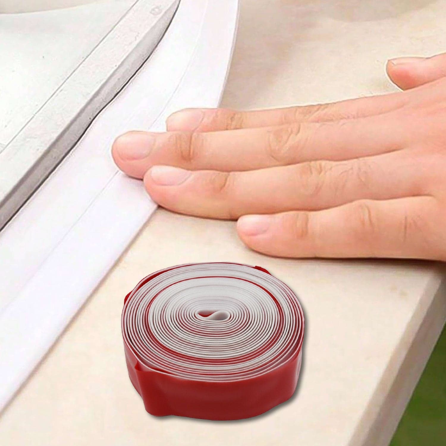 Kitchen Wall Sealing Strip Tape Sink Waterproof and Oil-Proof Caulk Tape Self Adhesive Sealing Tape for Corners and Gaps thumbnail 4