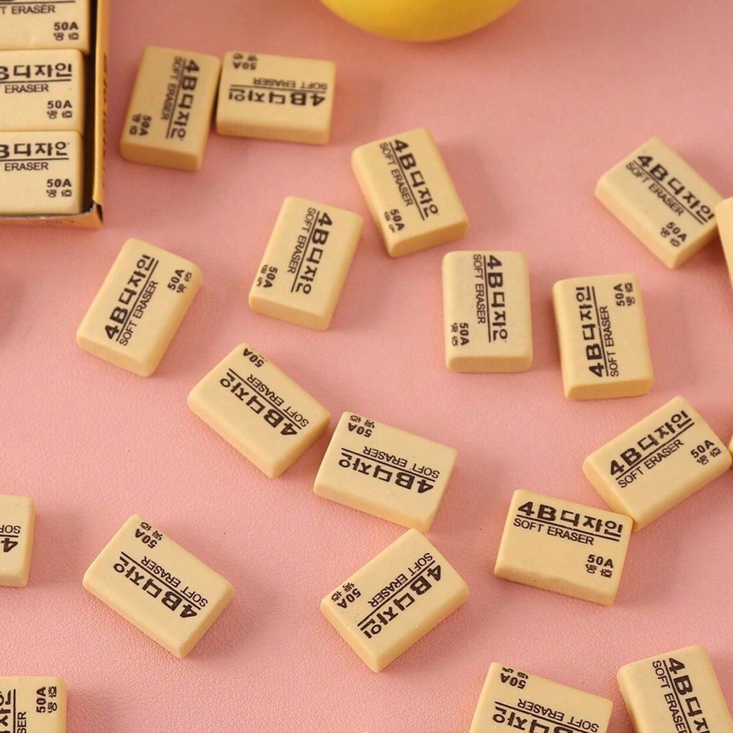 4B Erasers 30 Pack Erasers Yellow Erasers for Kids thumbnail 3