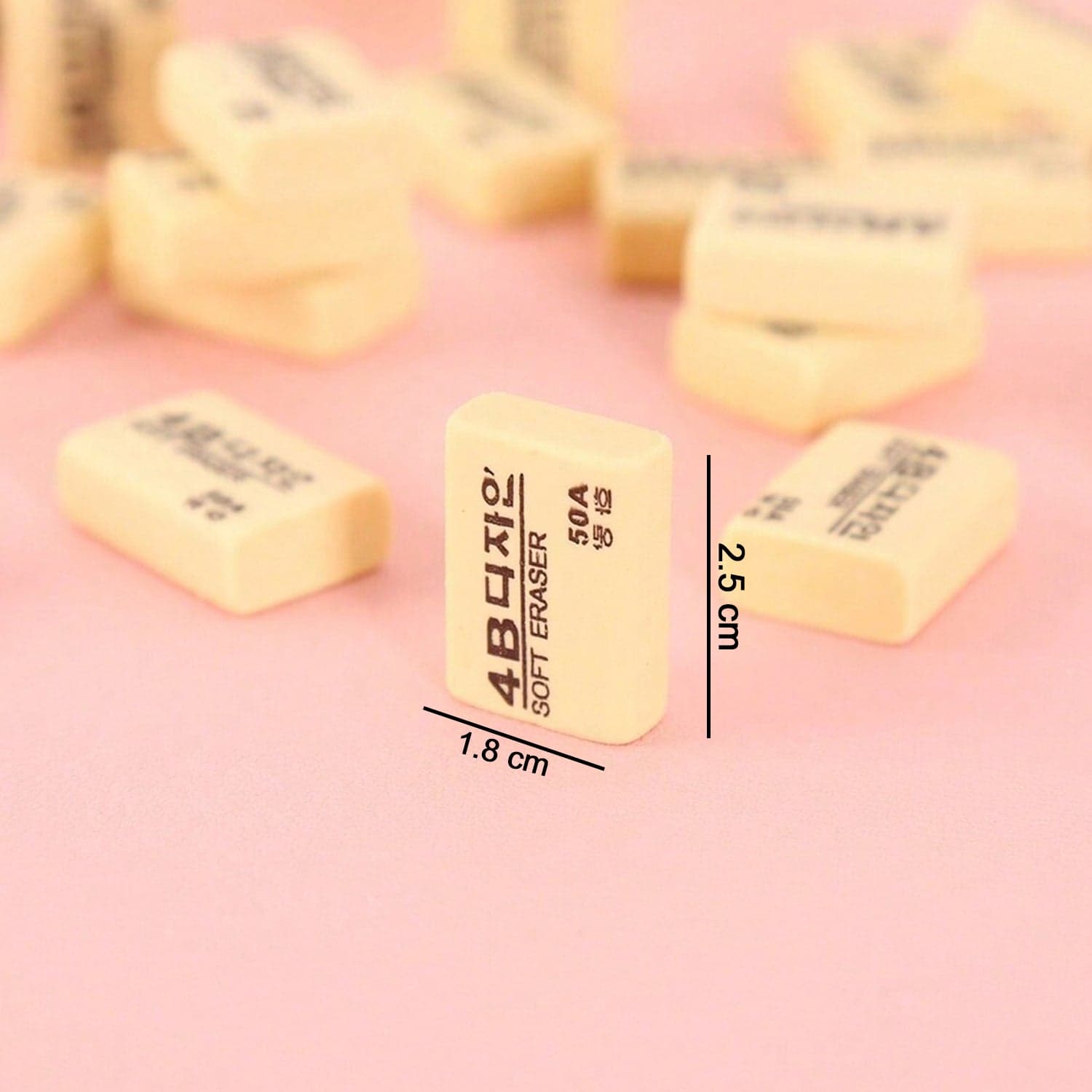 4B Erasers 30 Pack Erasers Yellow Erasers for Kids thumbnail 5