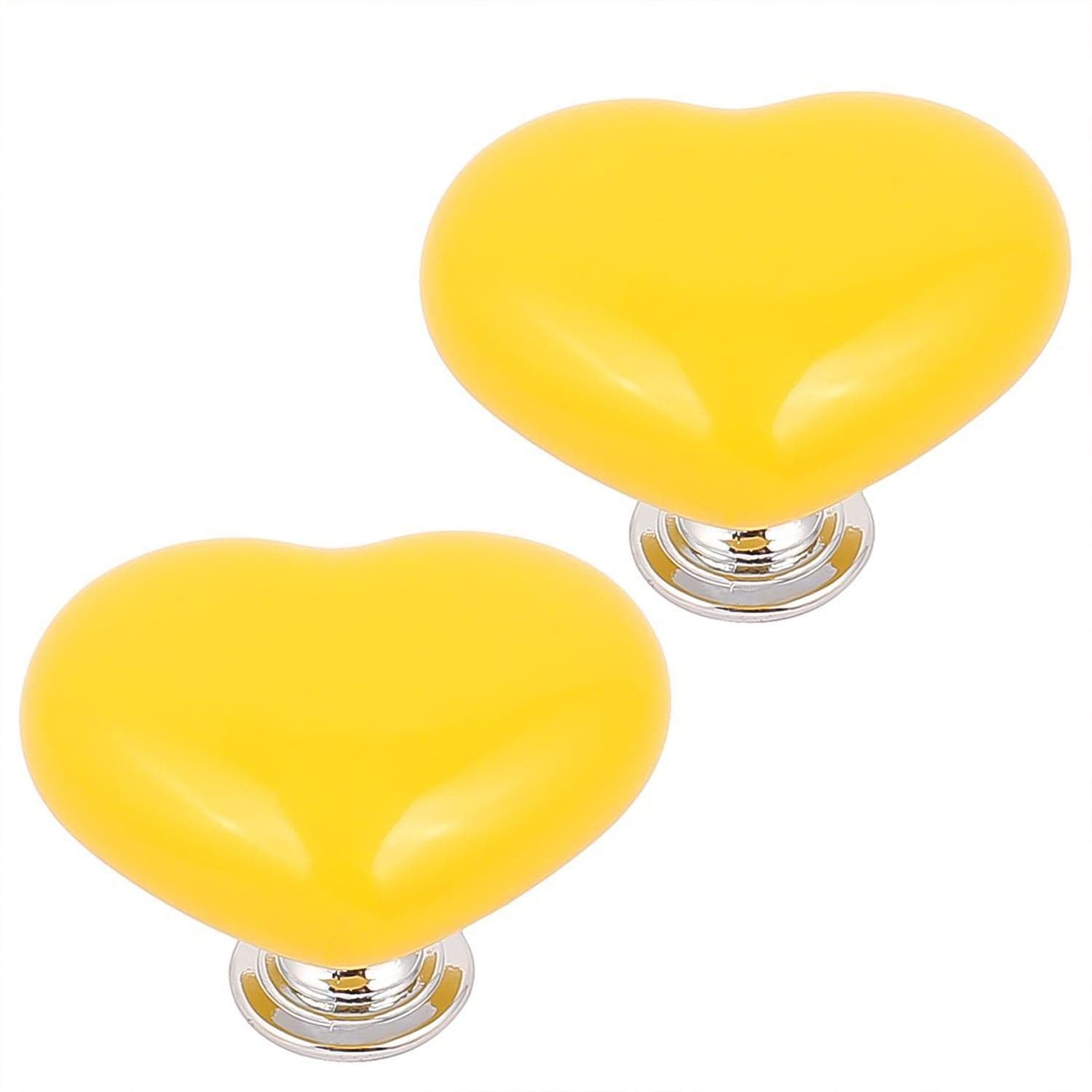 Multipurpose Cabinet Door Handle Drawer, Heart-Shaped Knob Pulls Toilet Press Button (1 Pc) thumbnail 3