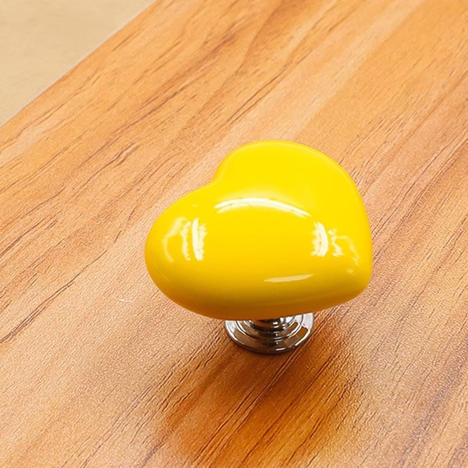 Multipurpose Cabinet Door Handle Drawer, Heart-Shaped Knob Pulls Toilet Press Button (1 Pc) thumbnail 6
