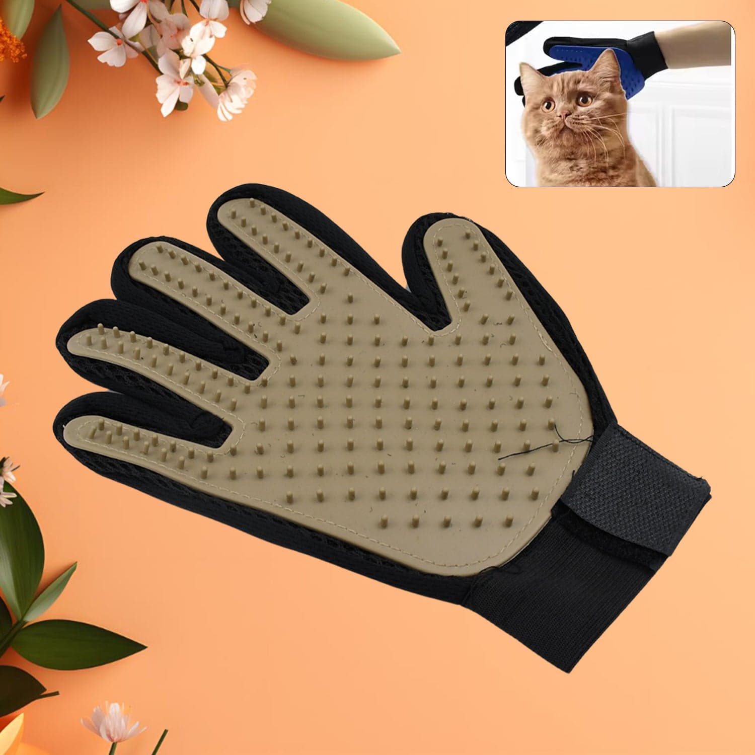 Dark Brown Gloves, Gloves Bathing Tool (1 Pc) thumbnail 1