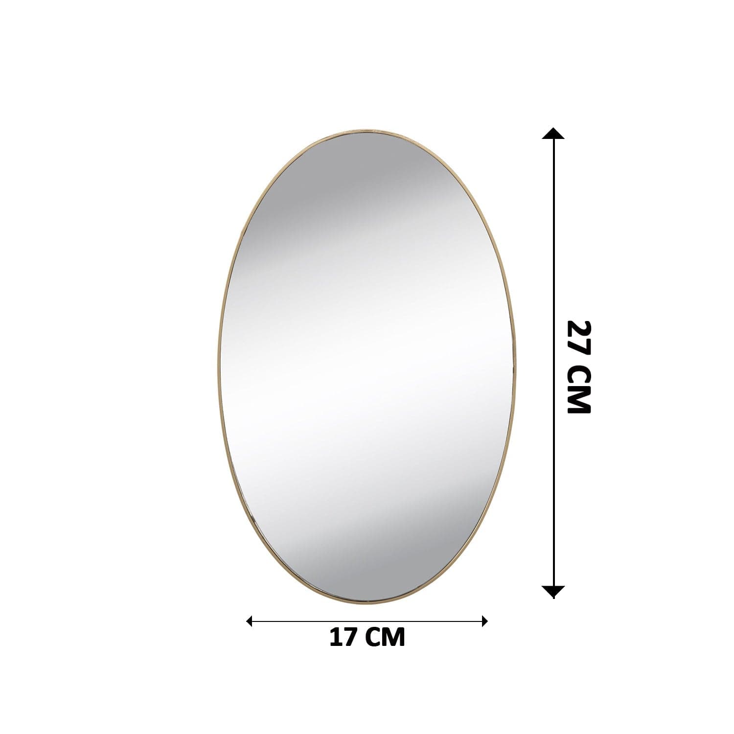 Oval Shape 3D Mirror Sticker (2 Pc Set) thumbnail 6
