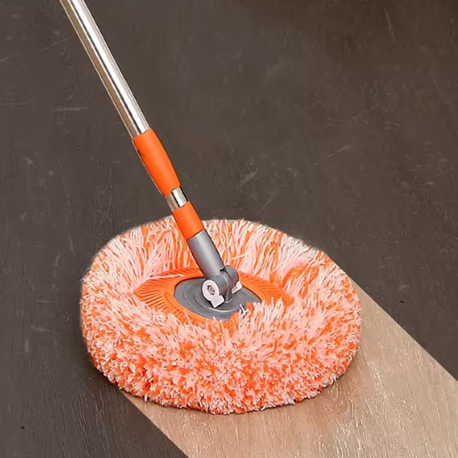 360° Rotatable Ceiling Dust Cleaning Mop Extendable Long Lightweight Handle Mop Heads Pad thumbnail 3