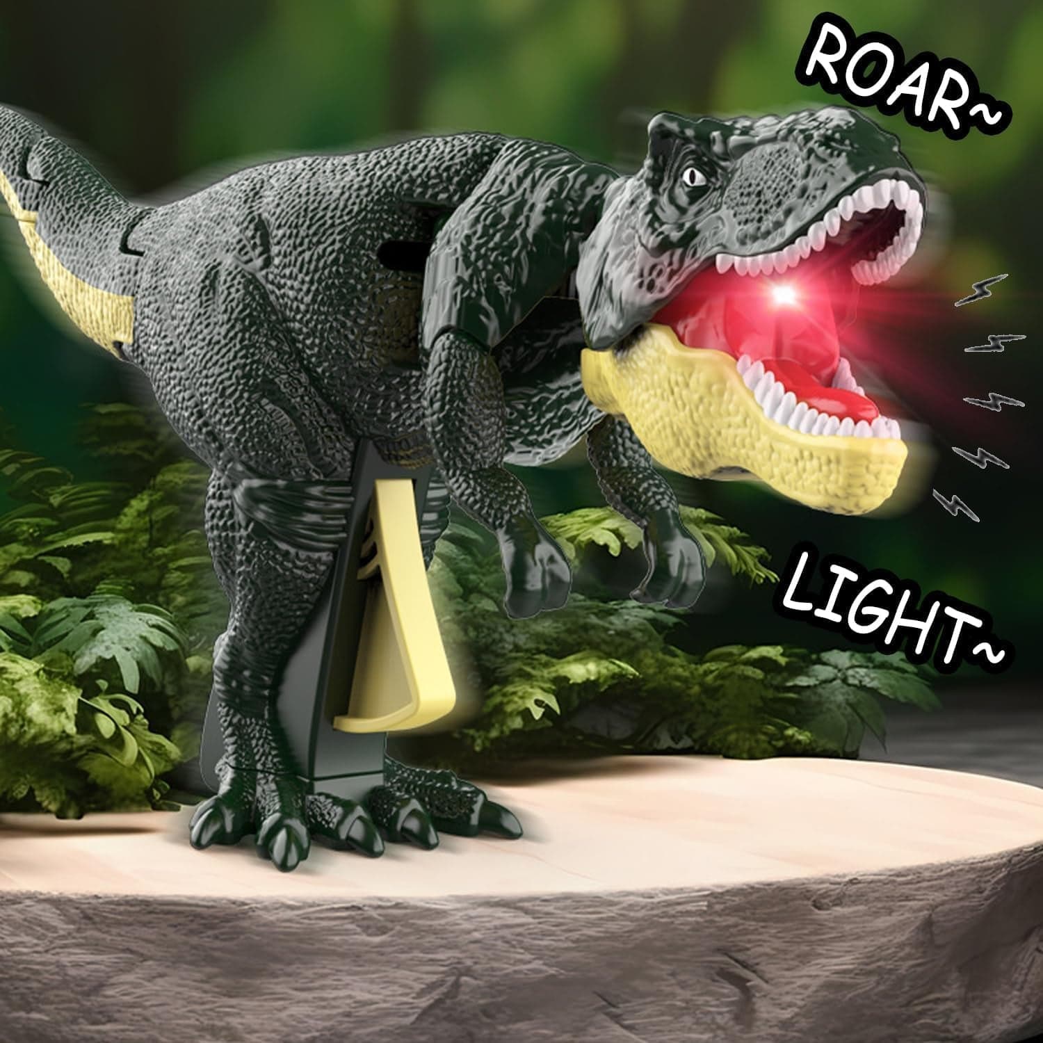Dinosaur Roaring Toys Trigger, Dinosaurs Toys With Dinosaur Sound Lighting Model Vibrating Head Moving (3 + Years / 1 Pc) thumbnail 6
