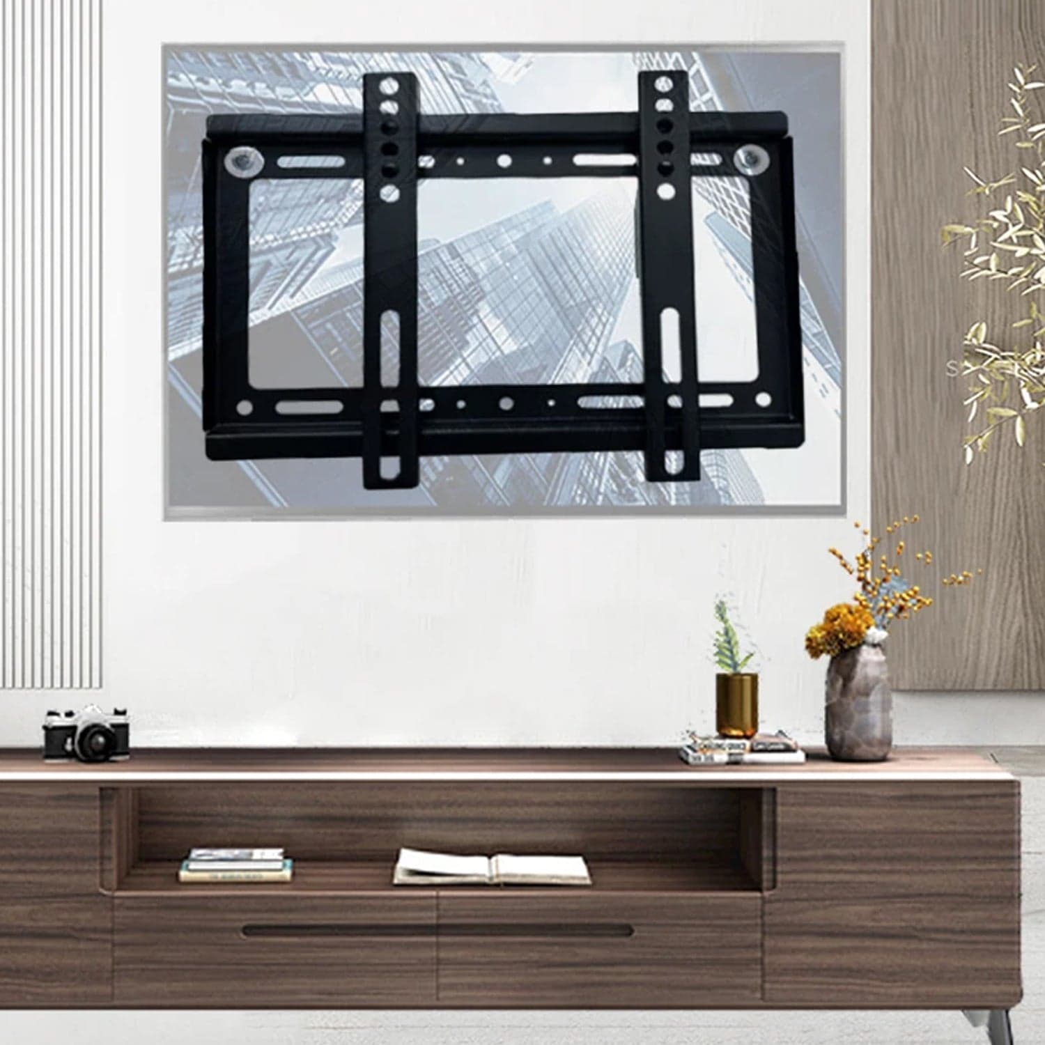 Tv Wall Bracket Mount Slim Monitor Stand For 14 X 42 thumbnail 6