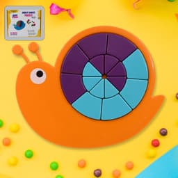 Mini Snail Puzzle of STEM Educational Toy, Puzzle Games for Ages 3-6 (Mix Color)