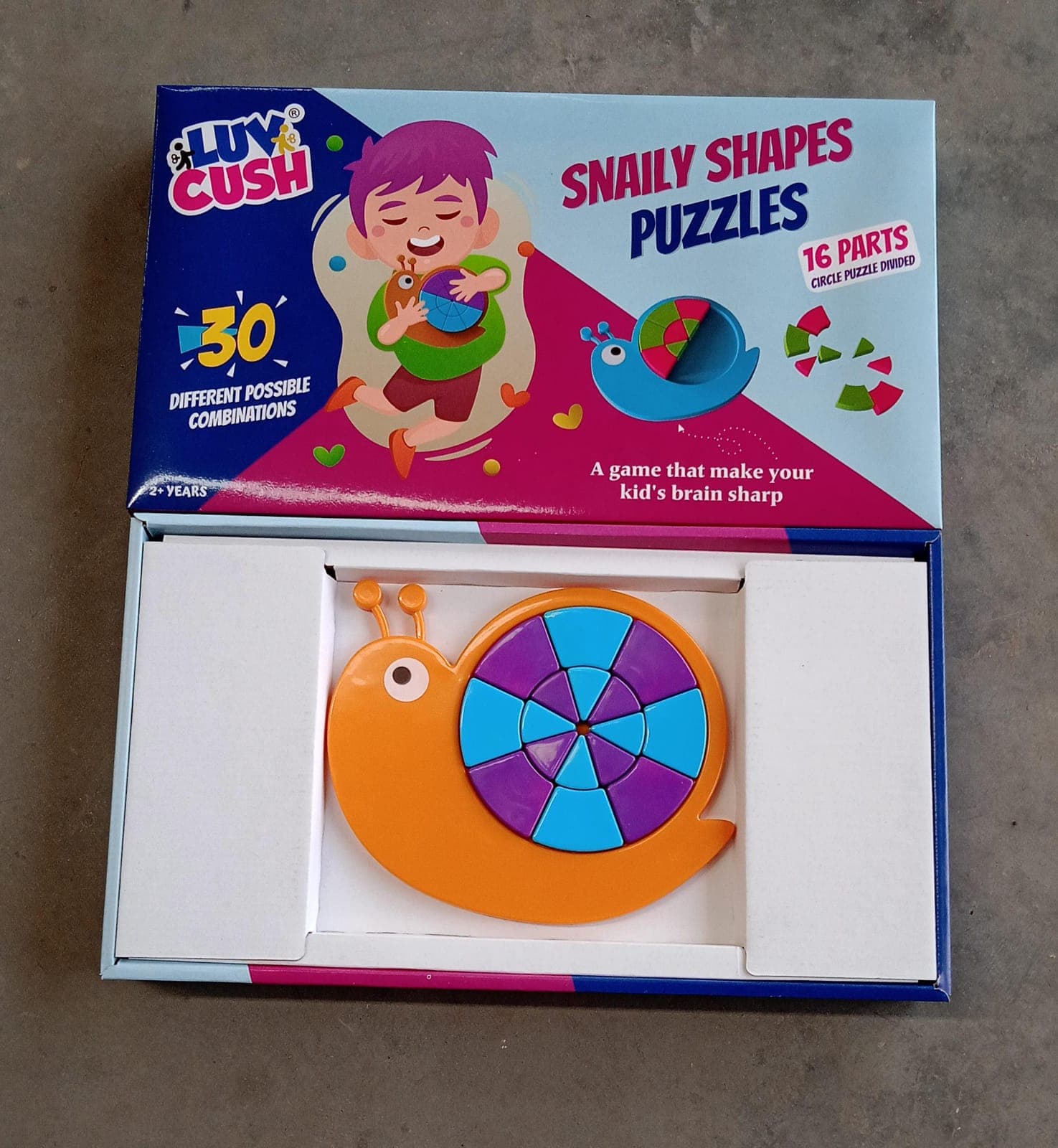 Mini Snail Puzzle of STEM Educational Toy, Puzzle Games for Ages 3-6 (Mix Color) thumbnail 7