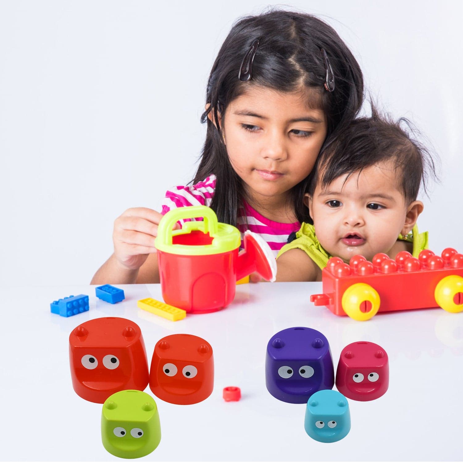 Monster Cups - Activity Toy For Babies Age 5+ Months Kids (1 Set) thumbnail 1