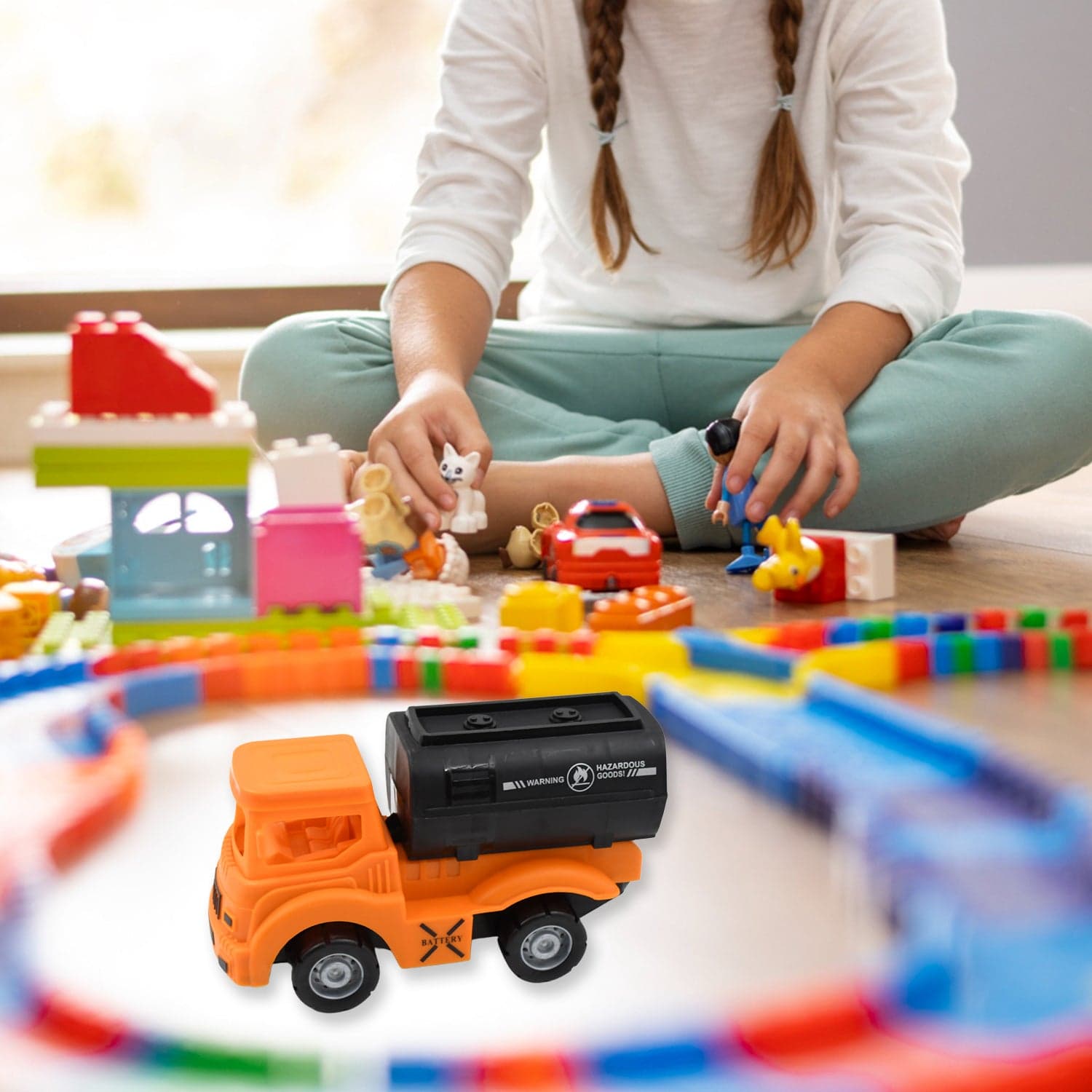 Tanker Truck Toys For Kids, Friction Power Vehicles Toy Truck, Plastic Truck, Friction Power Toy Trucks For Boys Girls, & Kids (1 Pc / Mix Color) thumbnail 1