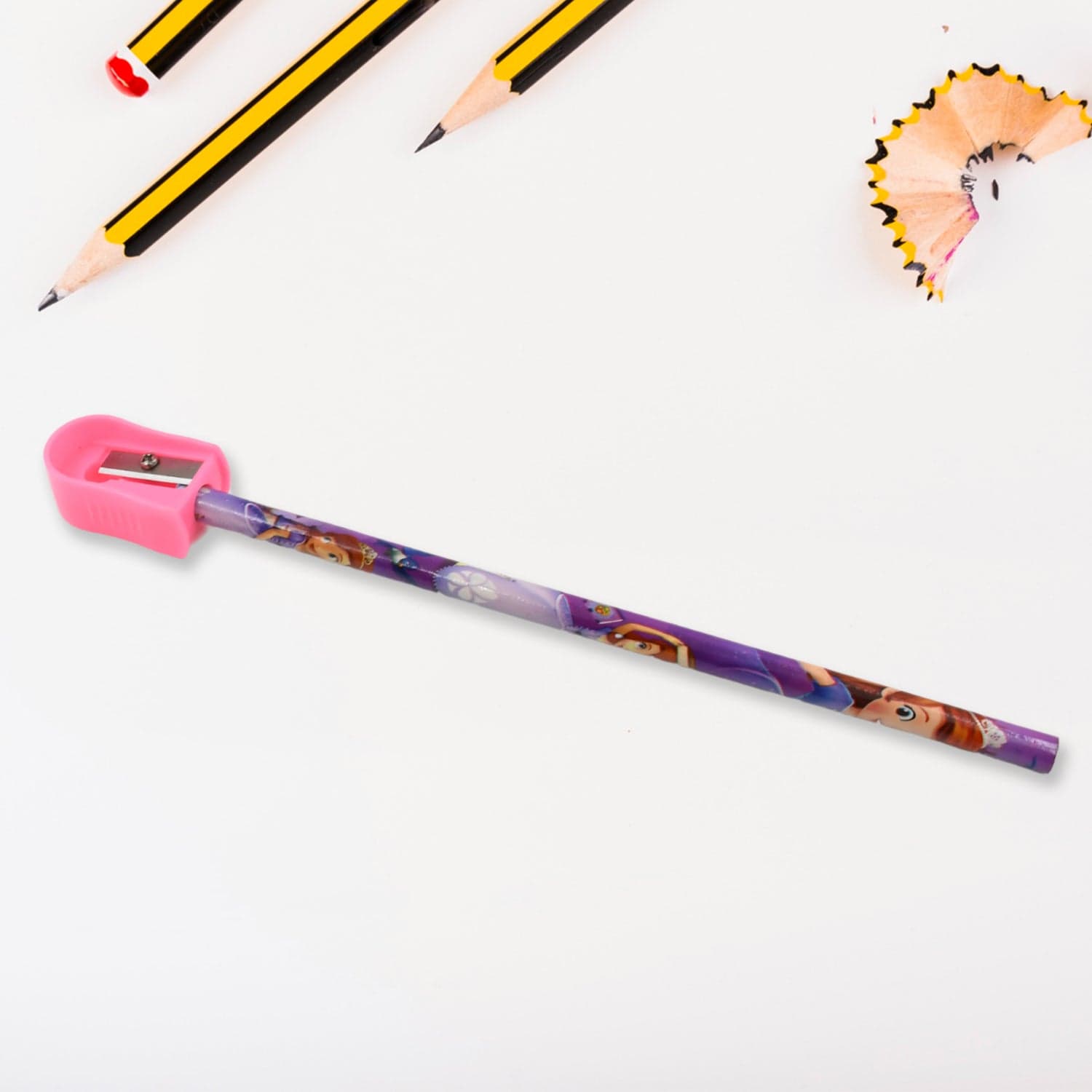5 In 1 Mix Stationery Gift Set For Kids, Stationary Set Including 2 Pencil, Ruler, Rubber, Pencil Sharpener, School, Office Product Gift (5 Pcs Set) thumbnail 3