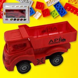 Friction Powered Dumper Toy Truck For Kids (1 Pc) Red