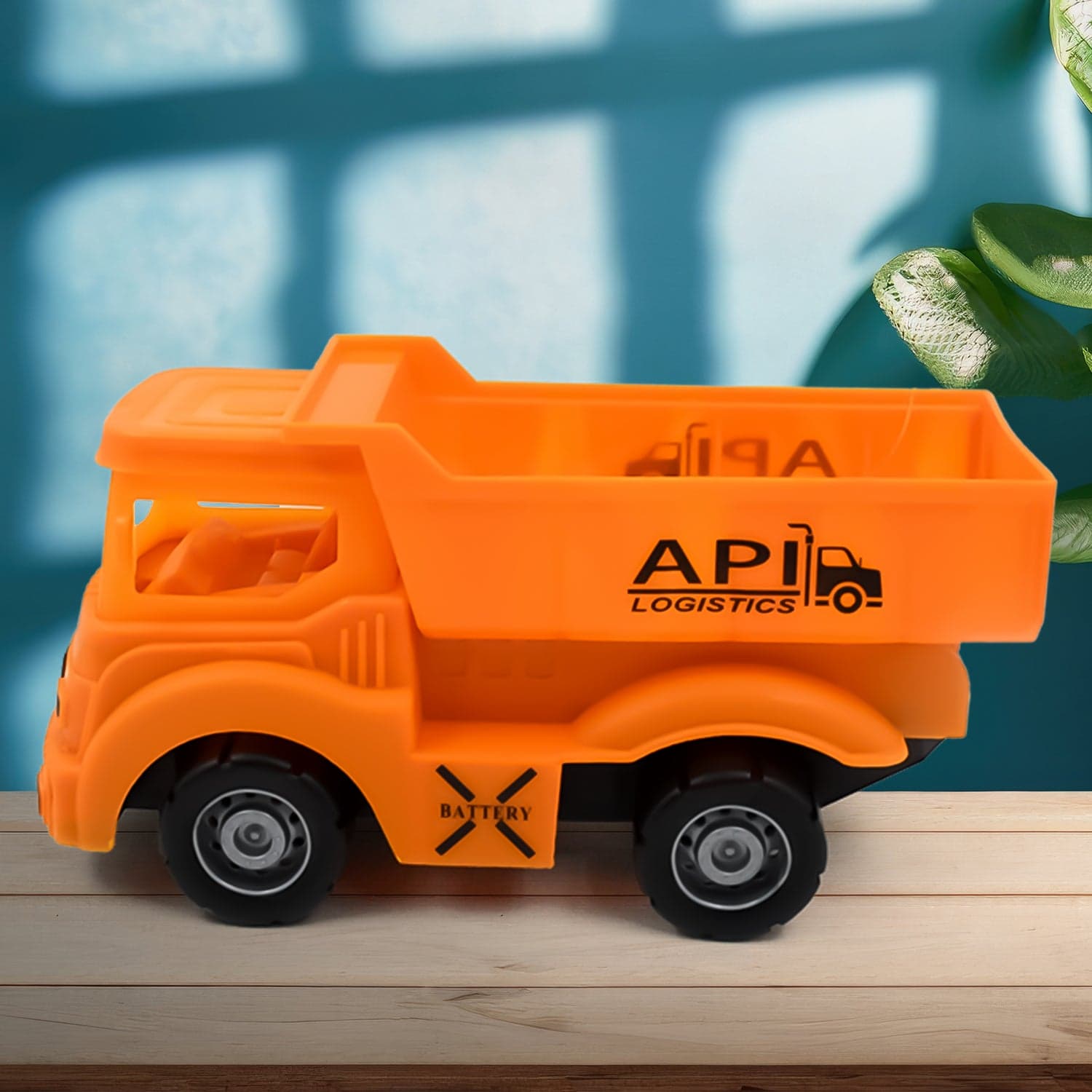 Friction Powered Dumper Toy Truck For Kids (1 Pc) Orange thumbnail 5