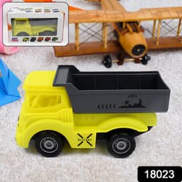 Friction Powered Dumper Toy Truck For Kids (1 Pc) Yellow